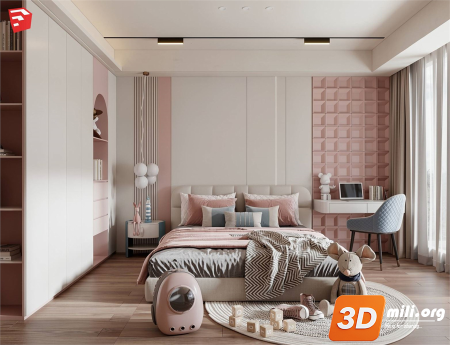 Children Room Scenes Skp FIles 